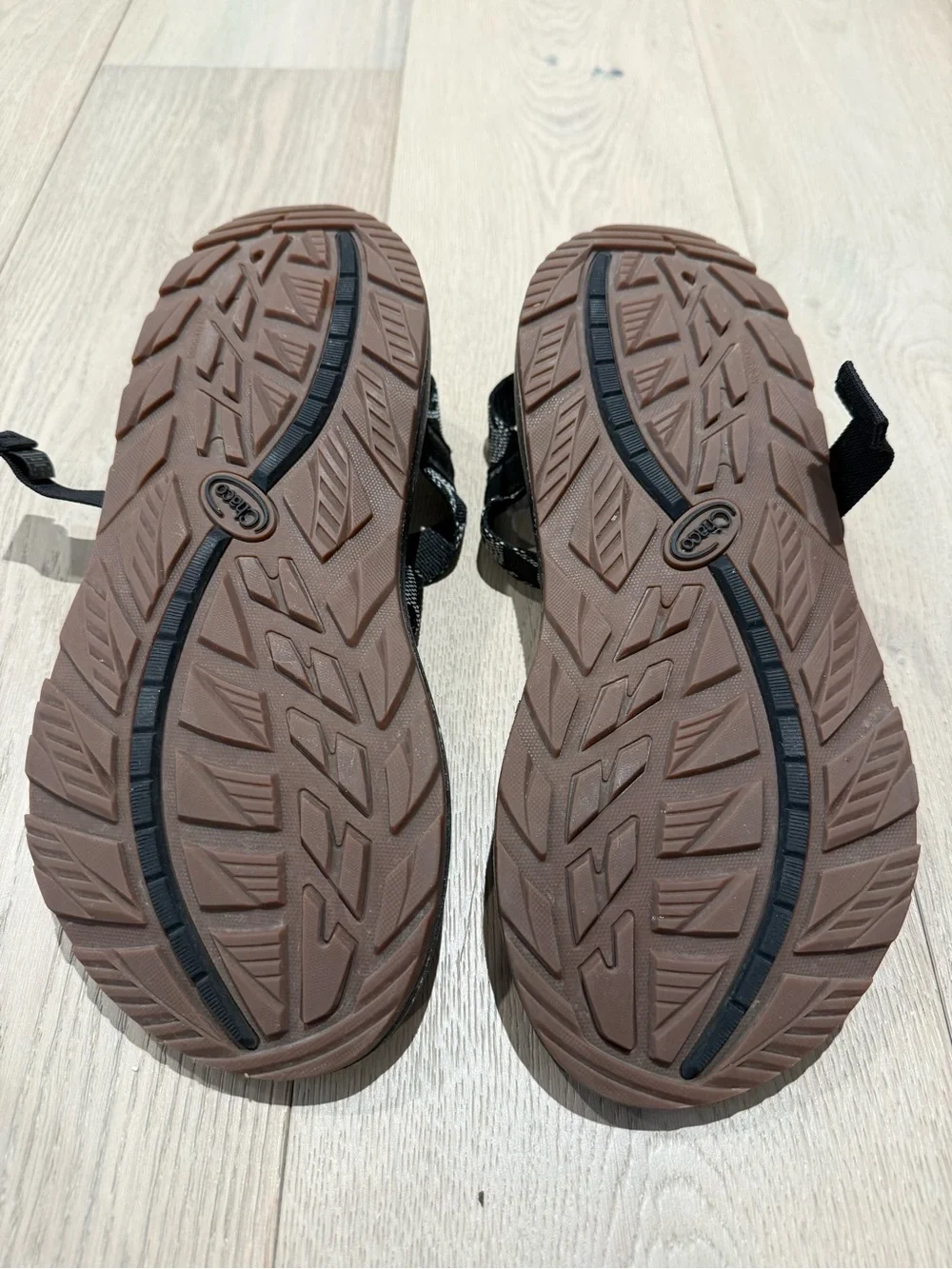 Chaco Z/CLOUD Black Patterned Strap Men's Sandals